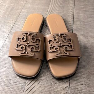 Tory Burch Ines leather slide sandals